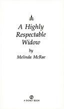 Book cover for Highly Respectable Widow