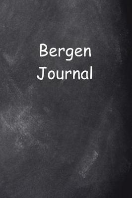 Book cover for Bergen Journal Chalkboard Design