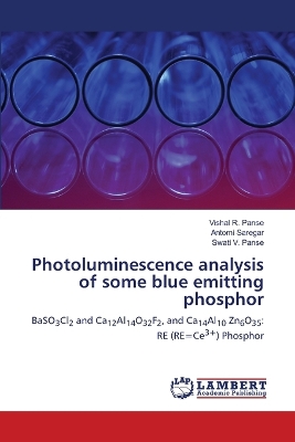 Book cover for Photoluminescence analysis of some blue emitting phosphor