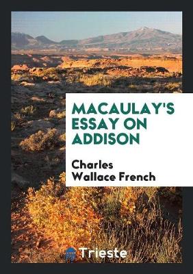 Book cover for Macaulay's Essay on Addison