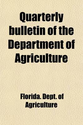 Book cover for Quarterly Bulletin of the Department of Agriculture Volume 35