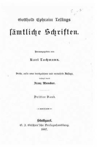 Cover of Samtliche Schriften