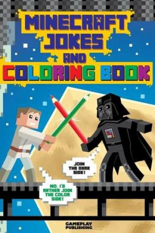Cover of Minecraft Jokes and Coloring Book for Kids