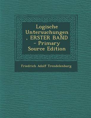 Book cover for Logische Untersuchungen, Erster Band