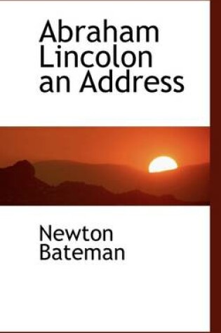 Cover of Abraham Lincolon an Address