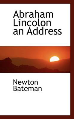 Book cover for Abraham Lincolon an Address