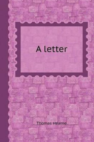 Cover of A Letter