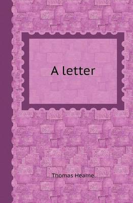 Book cover for A Letter