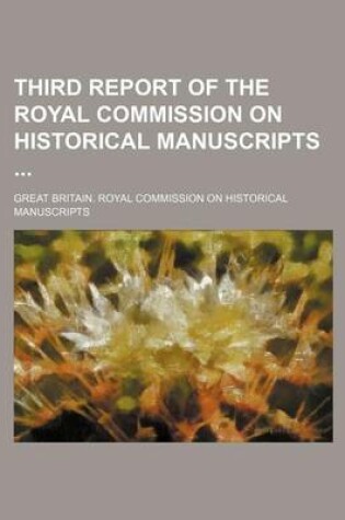 Cover of Third Report of the Royal Commission on Historical Manuscripts