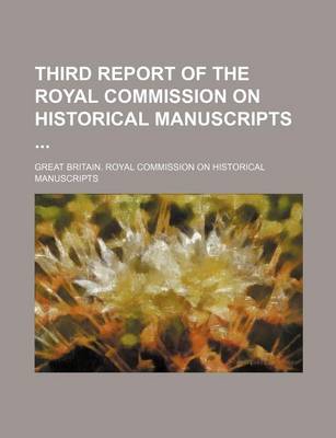 Book cover for Third Report of the Royal Commission on Historical Manuscripts