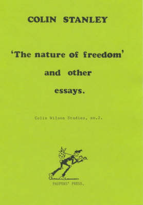 Book cover for Nature of Freedom and Other Essays