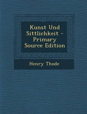 Book cover for Kunst Und Sittlichkeit