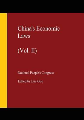 Book cover for China's Economic Laws (Vol. II)