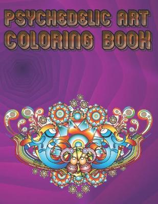 Book cover for Psychedelic Art coloring book