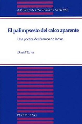 Cover of El Palimpsesto del Calco Aparente