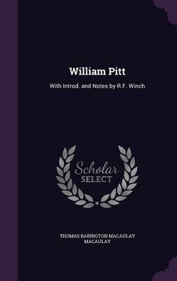Book cover for William Pitt