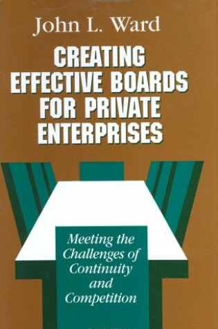 Cover of Creating Effective Boards