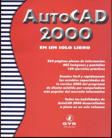 Book cover for AutoCAD 2000 En Un Solo Libro