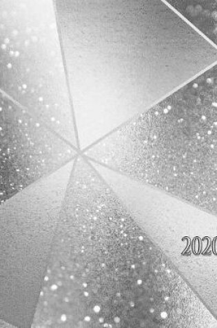 Cover of Geometric Silver Glitter Effect with Dividing Lines