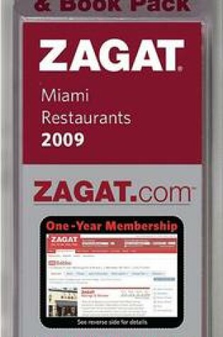 Cover of 2009 Miami Zagat.com & Book Pack