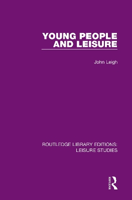 Book cover for Young People and Leisure