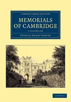 Cover of Memorials of Cambridge 3 Volume Set