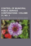 Book cover for Control of Municipal Public Service Corporations