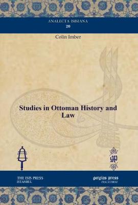 Book cover for Studies in Ottoman History and Law