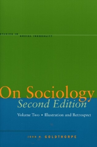 Cover of On Sociology Second Edition Volume Two
