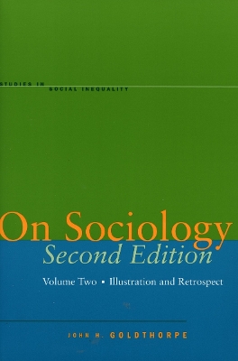 Book cover for On Sociology Second Edition Volume Two