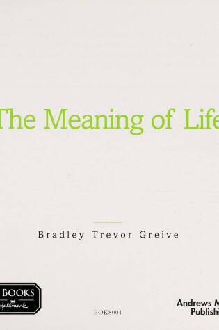 Cover of Meaning of Life Hallmark Edition