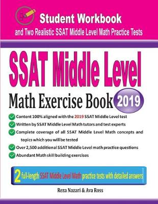 Book cover for SSAT Middle Level Math Exercise Book