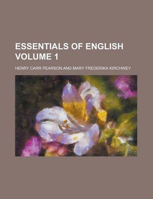 Book cover for Essentials of English (Volume 1)