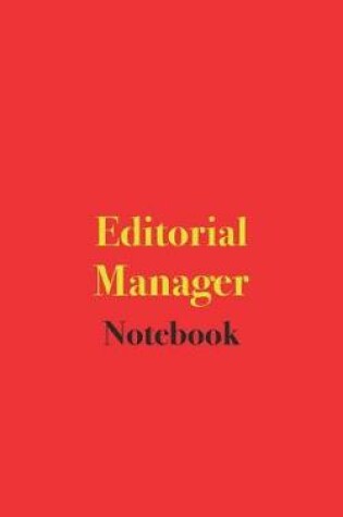 Cover of Editorial Manager Notebook