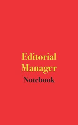Book cover for Editorial Manager Notebook