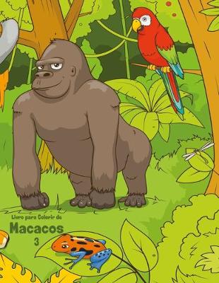 Cover of Livro para Colorir de Macacos 3