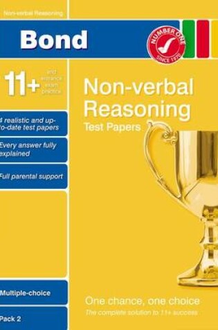 Cover of Bond 11+ Test Papers Non-Verbal Reasoning Multiple Choice Pack 2