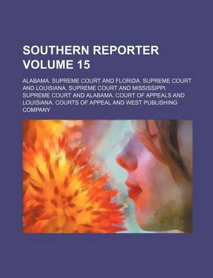 Book cover for Southern Reporter Volume 15