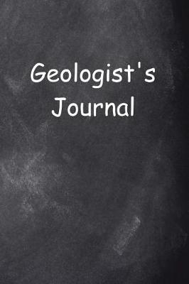 Cover of Geologist's Journal Chalkboard Design