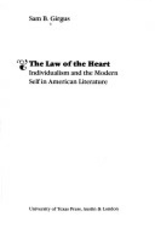 Cover of Law of the Heart