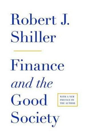 Cover of Finance and the Good Society