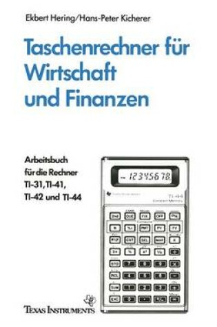 Cover of Taschenrechner für Wirtschaft und Finanzen