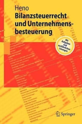 Cover of Bilanzsteuerrecht und Unternehmensbesteuerung