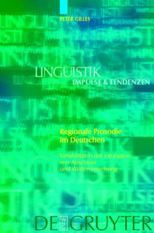 Cover of Regionale Prosodie im Deutschen