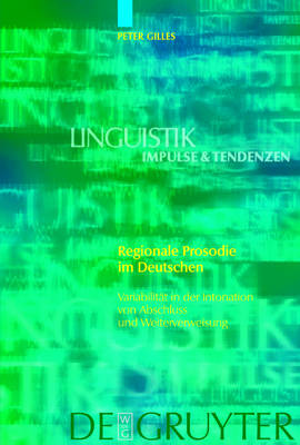 Cover of Regionale Prosodie im Deutschen