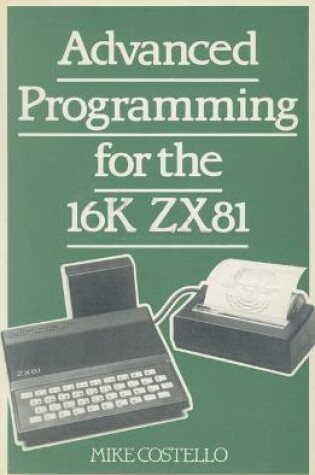 Cover of Advanced Programming for the 16K Z. X. 81