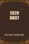 Book cover for 2020 Daily Restaurant Reservation