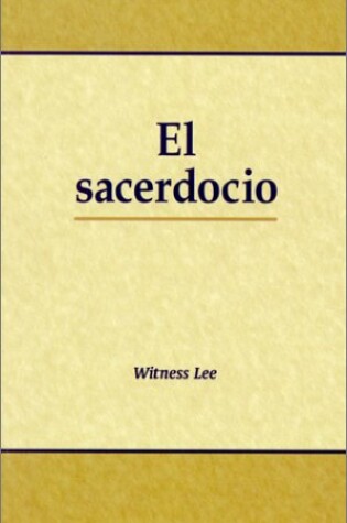 Cover of El Sacerdocio