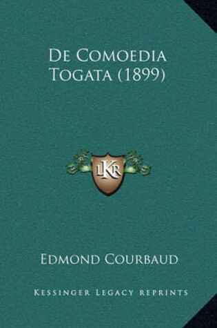 Cover of de Comoedia Togata (1899)