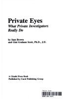 Book cover for Private Eyes Brown